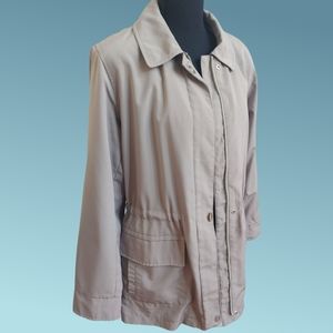 NEVER WORN! Croft & Barrow Light Khaki Utility Jacket - Medium